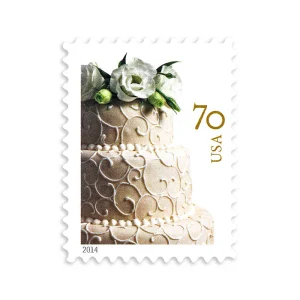 2014 Wedding Series: Wedding Cake First Class Postage Stamps