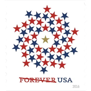 2016 Patriotic Spiral Forever First Class Forever Stamps